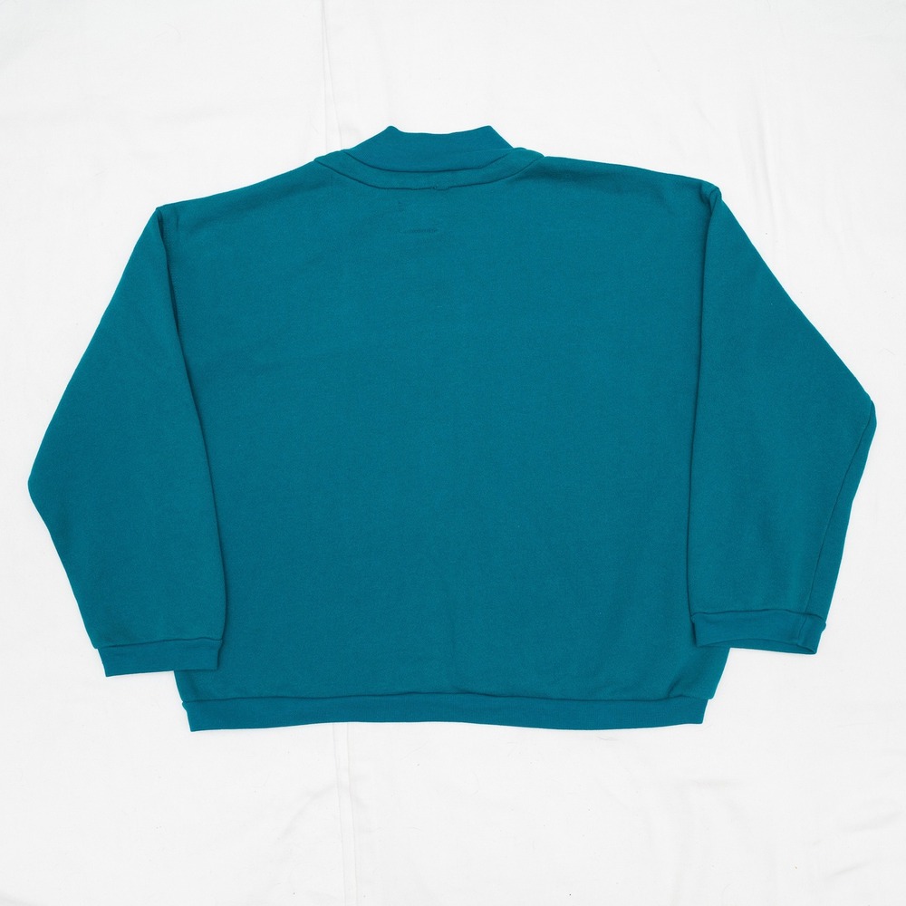 Vintage 80s 1/4 Zip The Hunter Brand Gun Print Sweatshirt Made in USA XL Mens - Picture 5 of 5